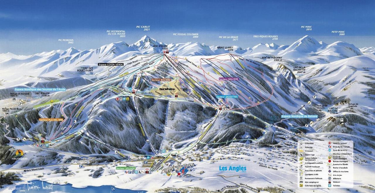 "Les Lupins 10" Residence "Les Lupins" Studio Cabine Pkg-100M Telecabine-Vue Lac, Montagne, Village Les Angles  Exterior photo